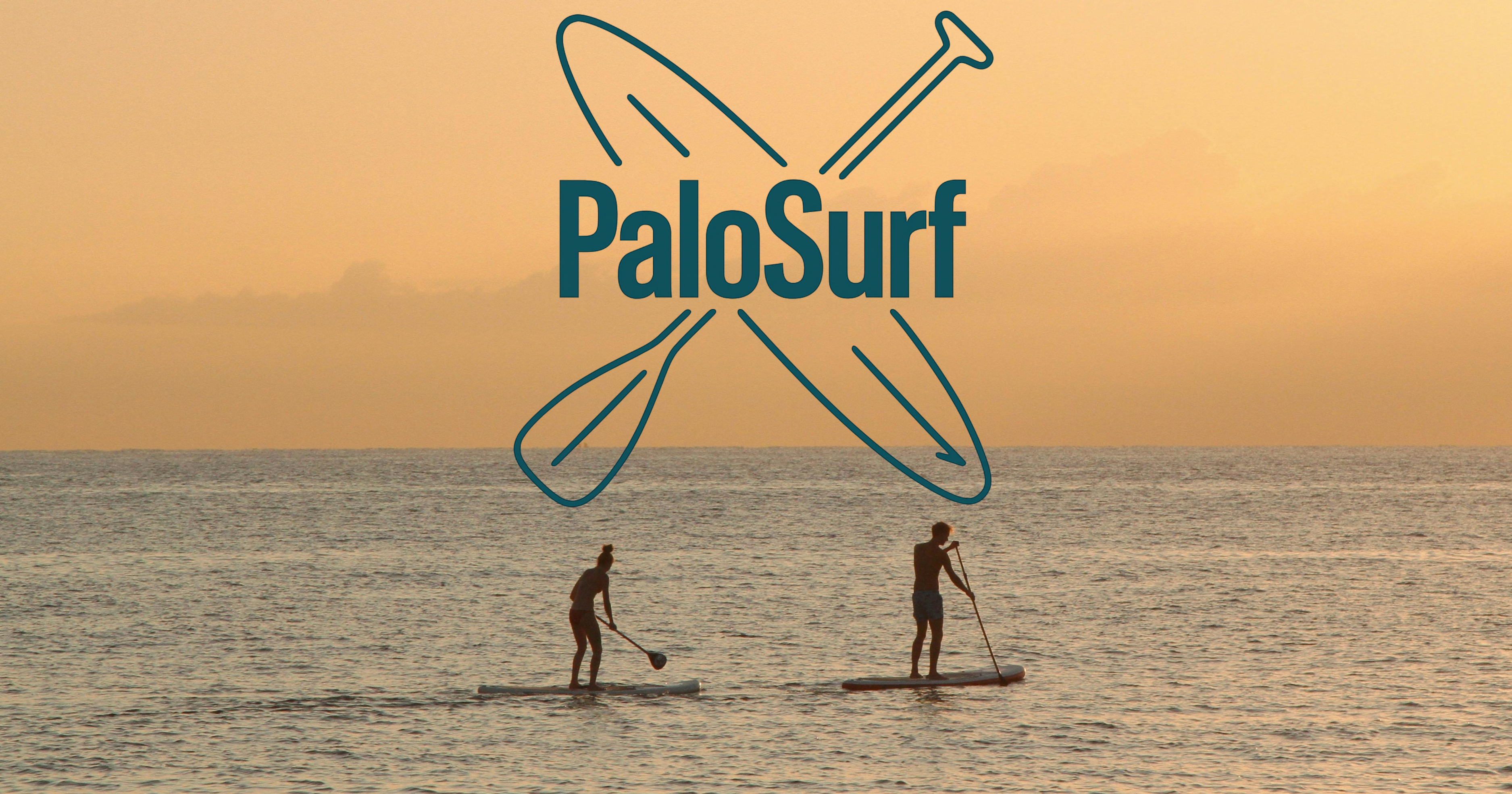 Grupo de alumnos practicando SUP en Zaragoza con instructor certificado de PaloSurf.